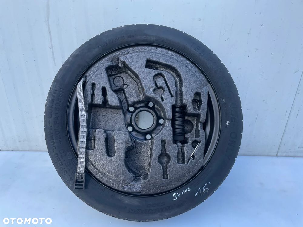 KOŁO ZAPASOWE 5X112 16' VW GOLF V AUDI A3 8P SKODA OCTAVIA II SEAT LEON II TOLEDO III - 1
