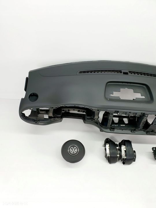 VW NEW BEETLE DESKA ROZDZIELCZA KONSOLA KOKPIT PULPIT PODUSZKI AIRBAG AIR BAG PASY KIT SET - 2
