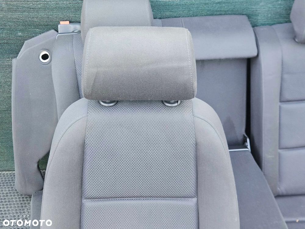 Fotele Fotel Kanapa Składana Welur Czarny Soul Podłokietnik Audi A4 B6 B7 Sedan Kombi Komplet - 16