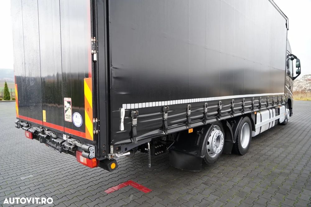 Volvo FH 460/ 6x2 / CORTINĂ - 7,7 m / ACOPERIȘ RALĂTIBIL / I-SAVE / AER CONDIȚIONAT PARCARE / DIRECȚIE AXĂ RALĂTIBILĂ / - 13