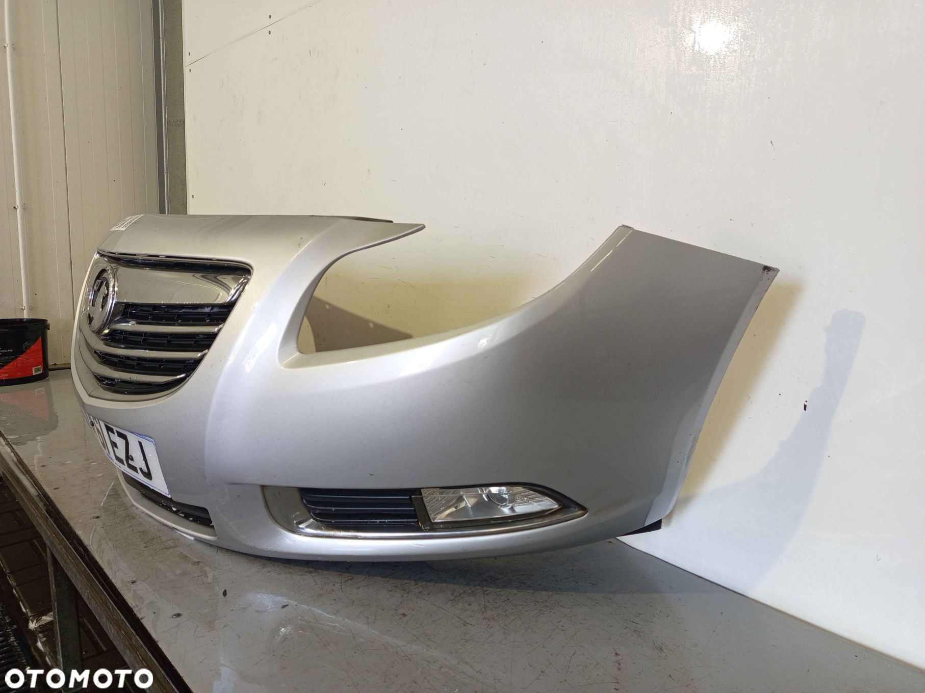 ^ ZDERZAK PRZÓD PRZEDNI OPEL INSIGNIA A I 1 Z157 Z176 SREBRNY HALOGENY - 3