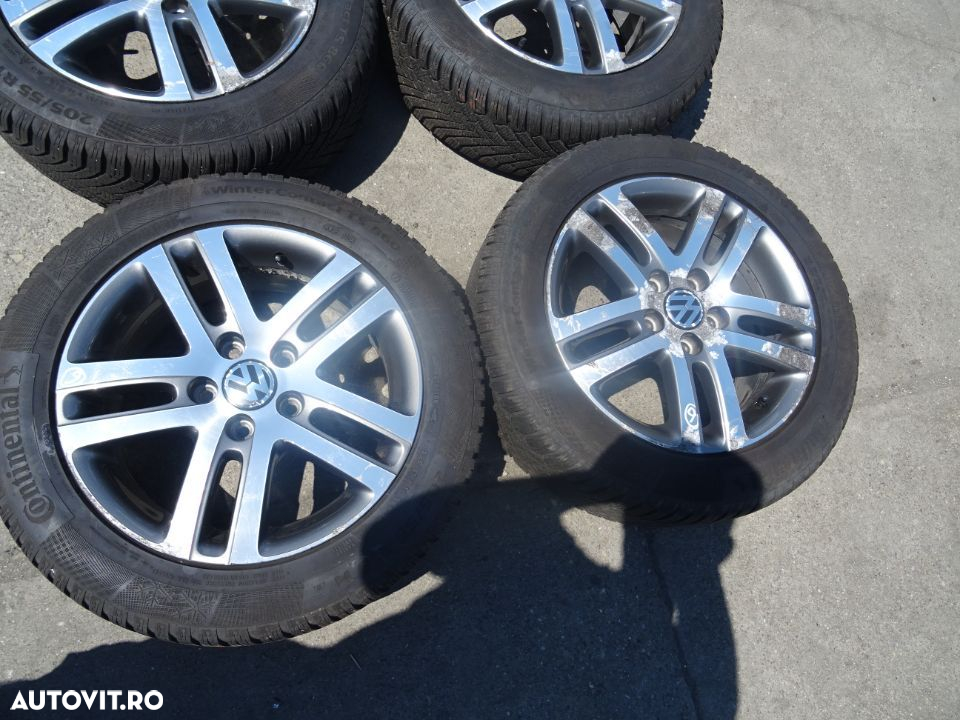 Vand Jante aliaj cu Cauciucuri Volkswagen Golf 6 205/55 R16 din 2011 cod: 1K0601025DF - 4