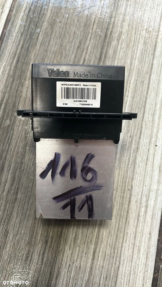 citroen peugeot rezystor dmuchawy t1000948e/a     (116/11)