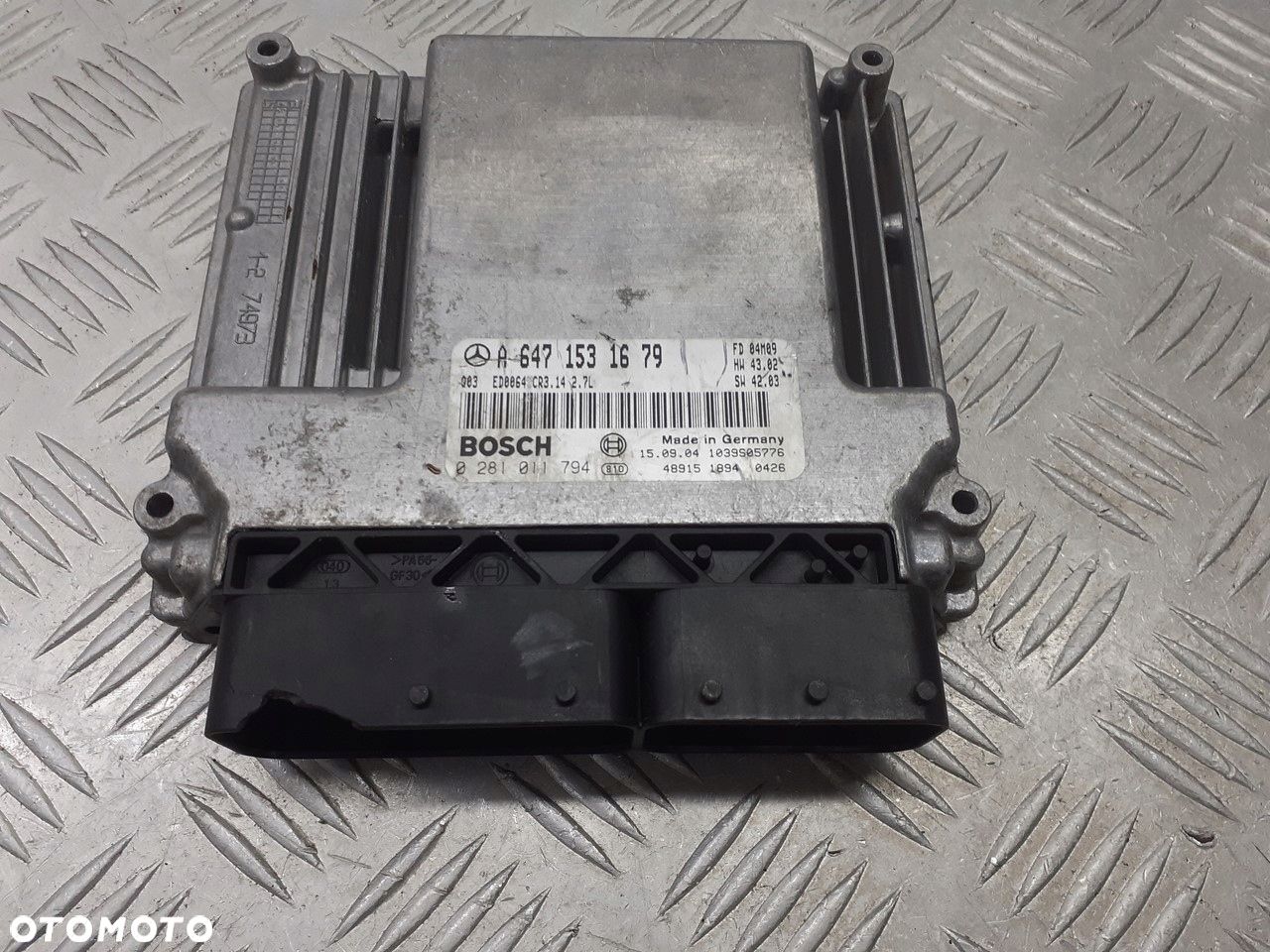 KOMPUTER SILNIKA STEROWNIK MERCEDES W211 2.7 CDI A6471531679 - 1