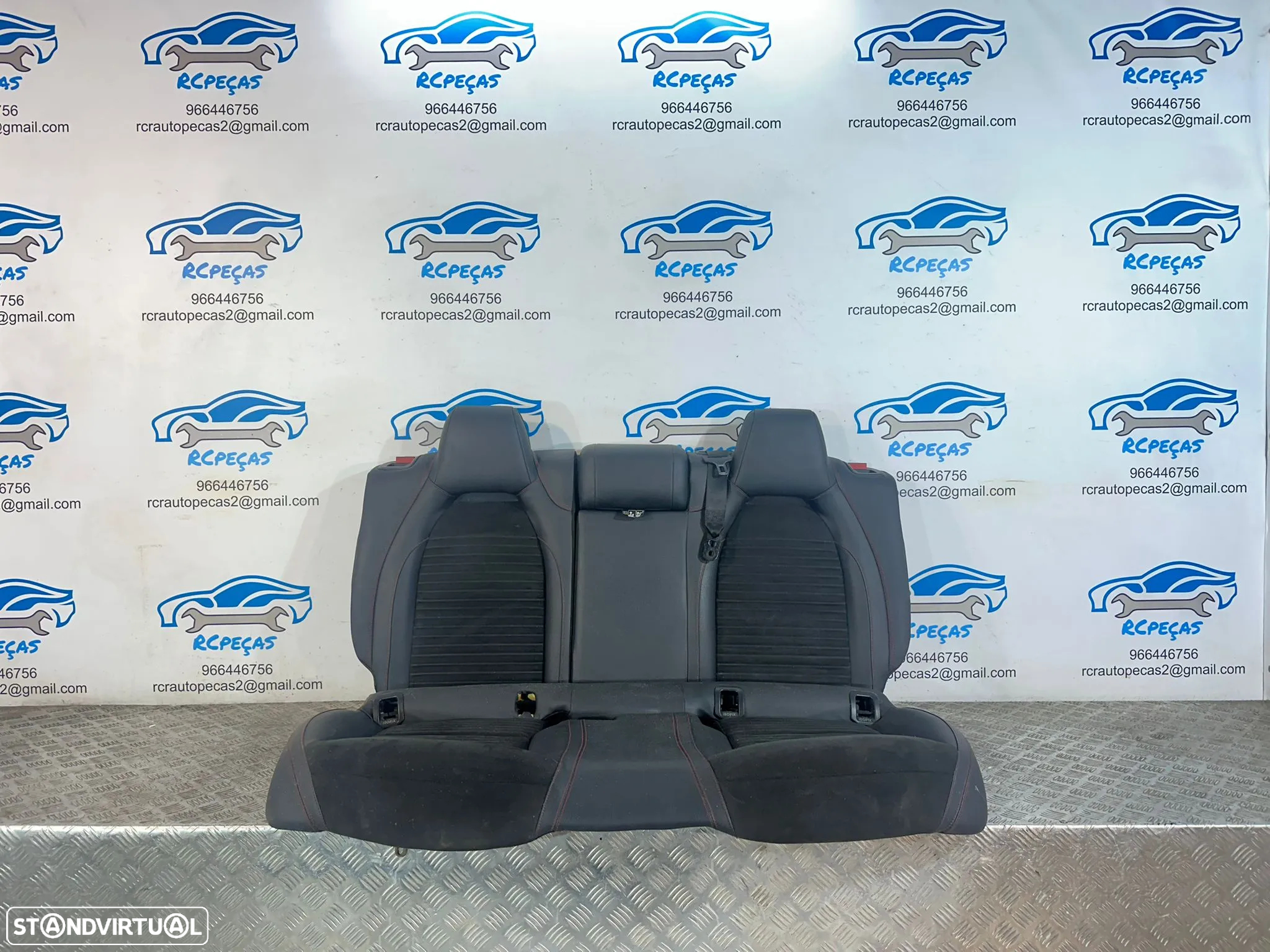 .Conjunto Bancos Pele Alcantra Frente Frontais Tras Traseiros Originais AMG Mercedes-Benz Classe A W176 2013–2018 - 6