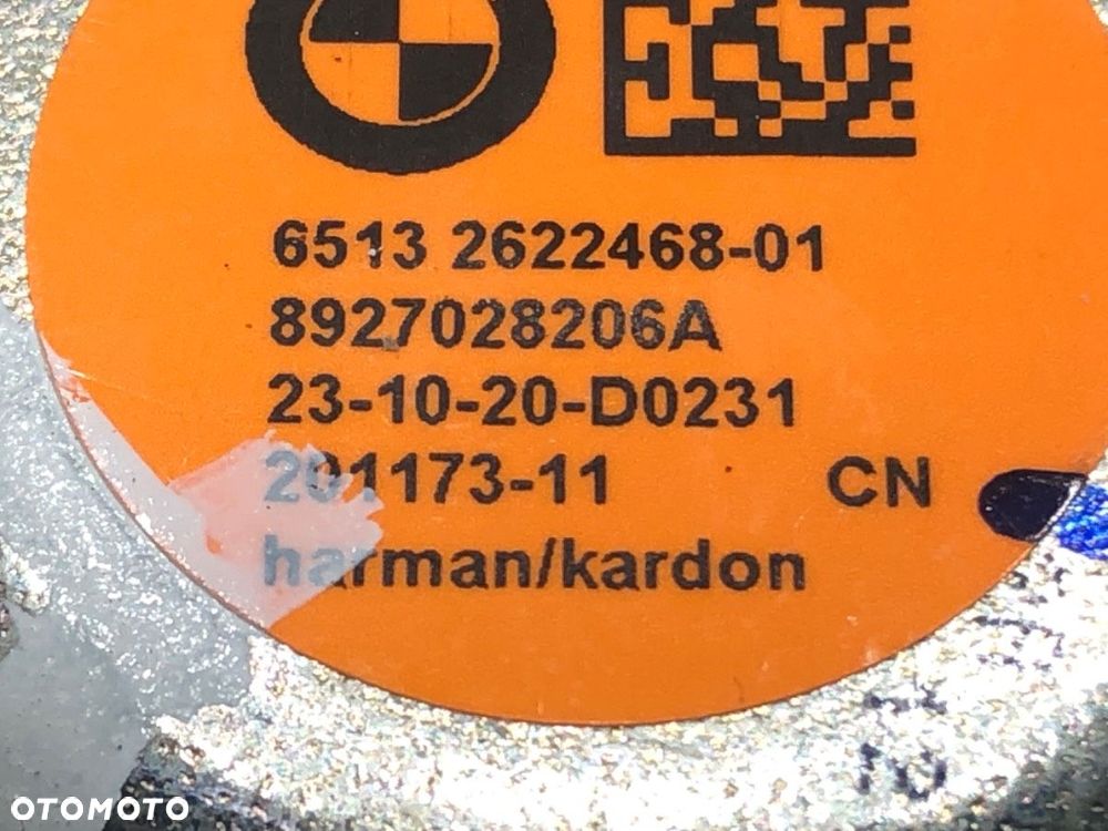 GŁOŚNIK HARMAN KARDON  BMW 5 (G30, F90) 2016 - 2022 540 i Mild-Hybrid xDrive 245 kW [333 KM] - 4