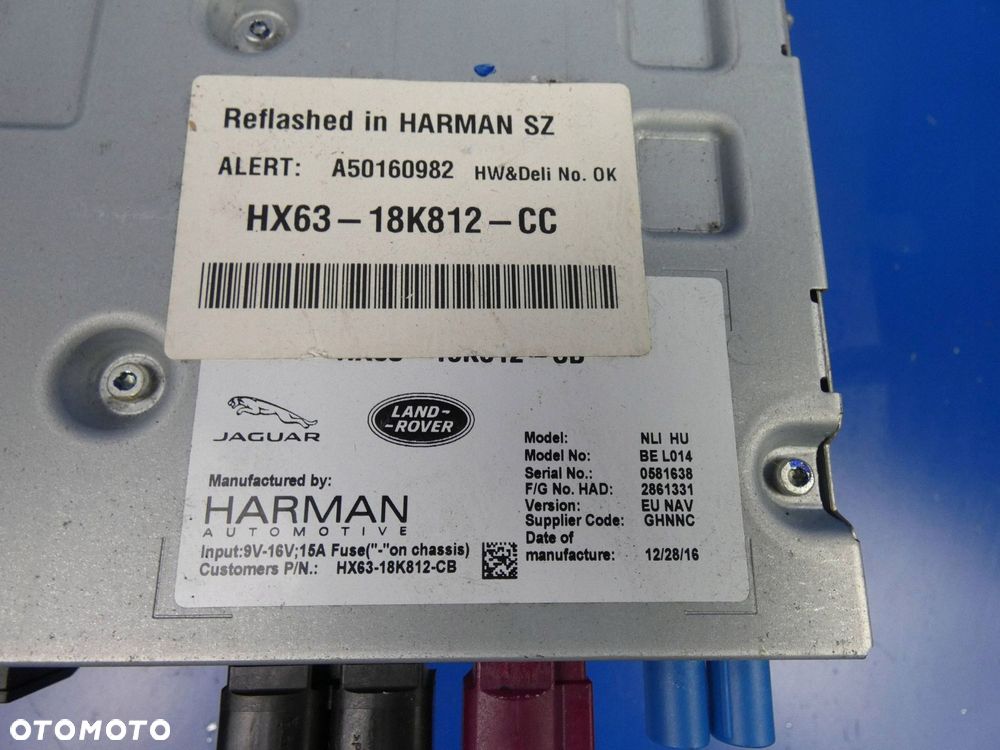 Stacja multimedialna Jaguar XF X260 HX6318K812CC - 3