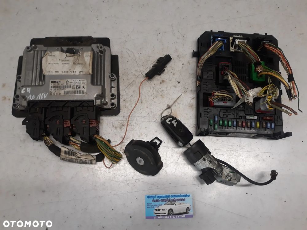 ZESTAW STARTOWY CITROEN C4 I LIFT 1,6 16V  2009r   STEROWNIK 02651S04009  9665291180 - 1