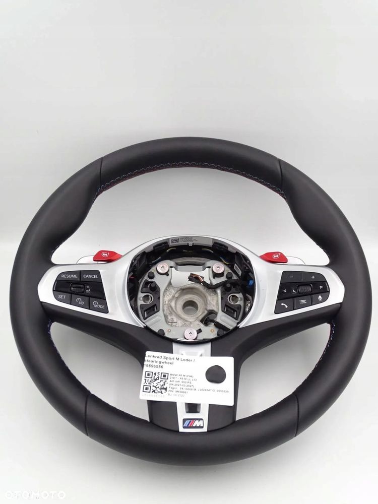 BMW M5 F90 M8 F91 F92 F93 X5M X6M ORYGINALNA KIEROWNICA M-POWER ŁOPATKI - 1