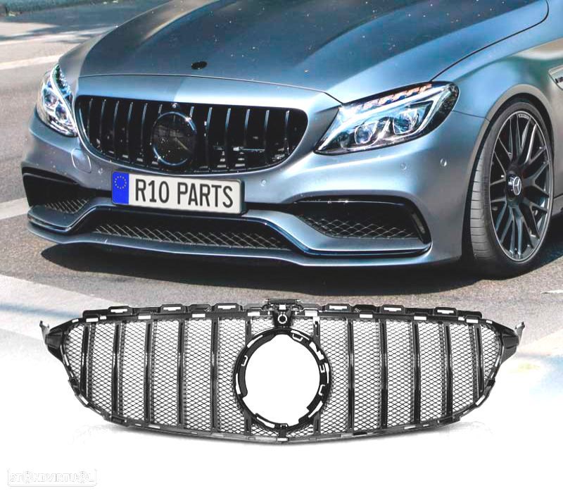 GRELHA MERCEDES W205 18-21 LOOK SPORT PRETO BRILHANTE - 1