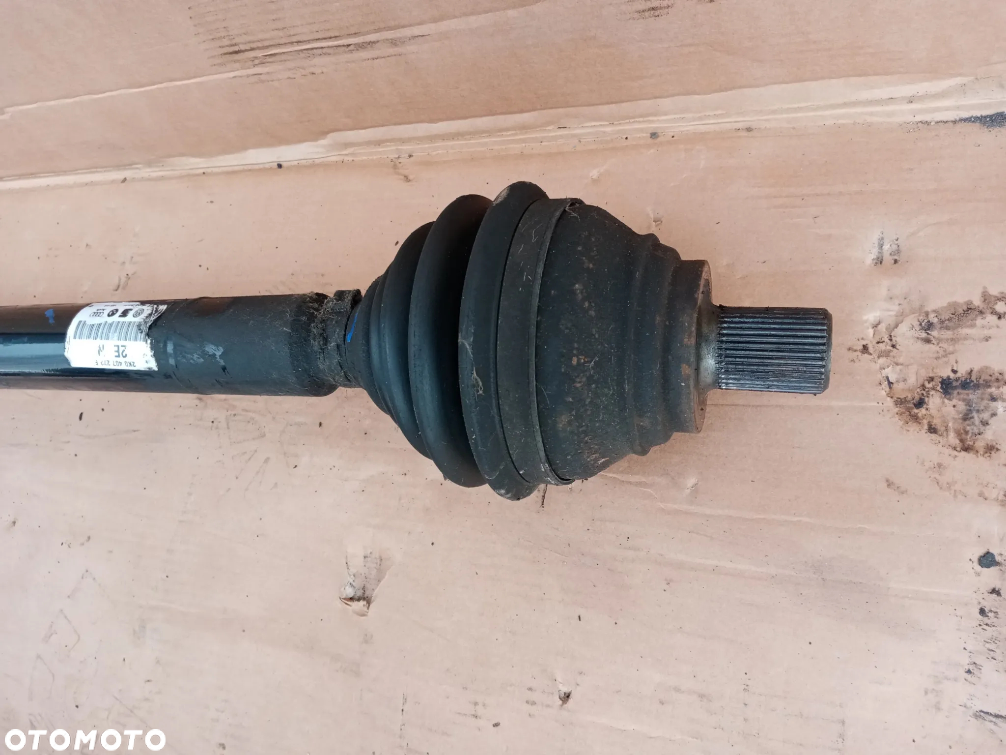 Półoś prawa długa półośka VW Caddy III 1.9 TDI 2K0407272E - 3