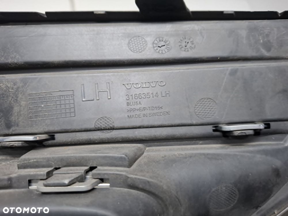 KRATKA ZDERZAKA LEWA PRZEDNIA PRZÓD VOLVO XC90 II LIFT 31663514 IDEALNA - 5