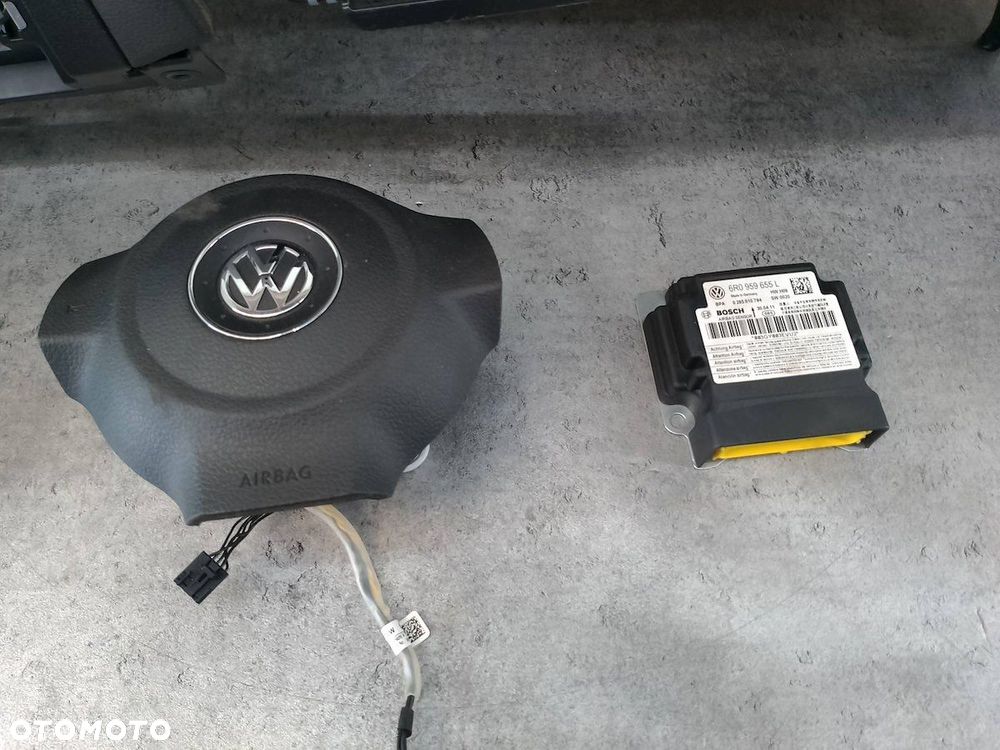 DESKA ROZDZIELCZA,KONSOLA PODUSZKI SENSOR PASY VW POLO V 6R1857002AF - 9