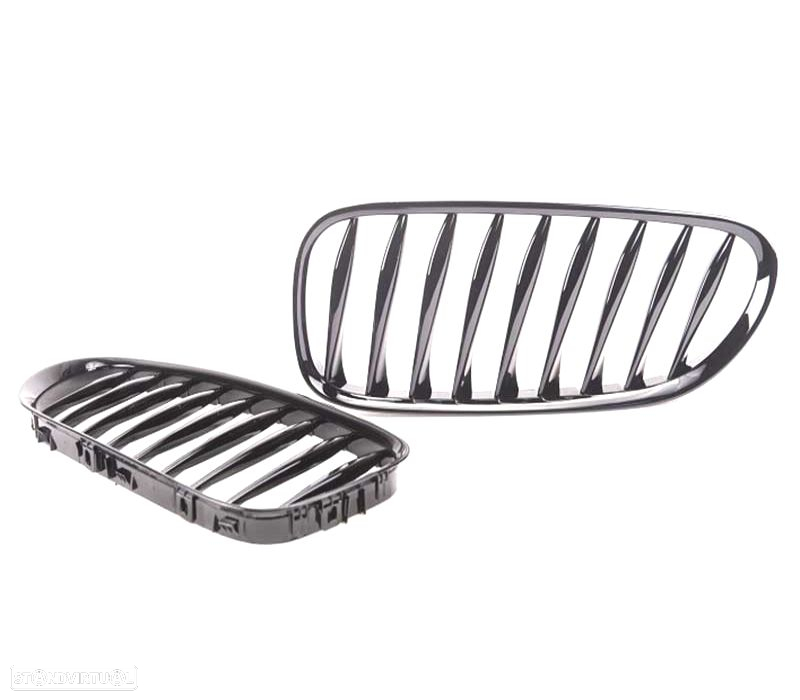 GRELHAS FRONTAIS BMW Z4 ROADSTER COUPE 03-09 PRETO BRILHO - 4