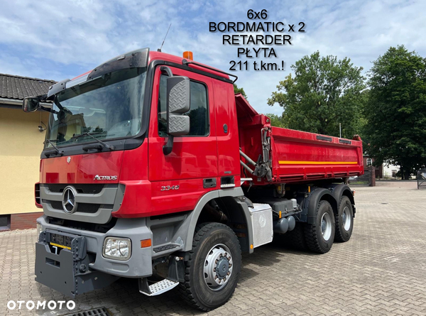 Mercedes-Benz 3348 AK ACTROS MP3 wywrotka 6x6, 3-str. MEILLER, BORDMATIC, RETARDER, 211 t.km.!