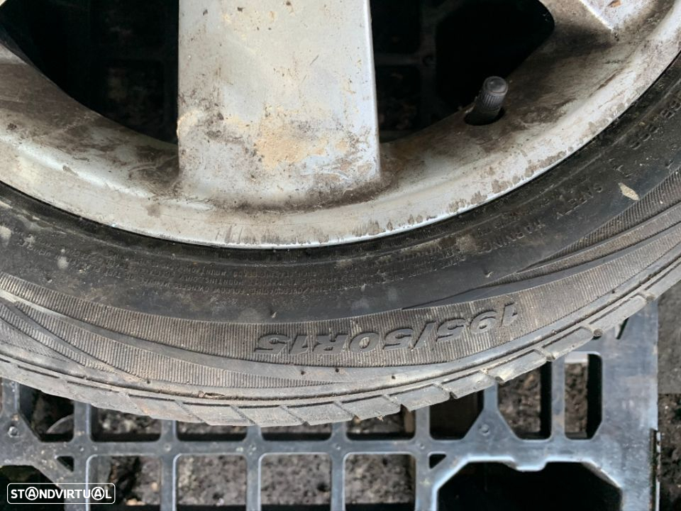 3 jantes Skoda 5x100 com pneus 195/50/R15 - 3