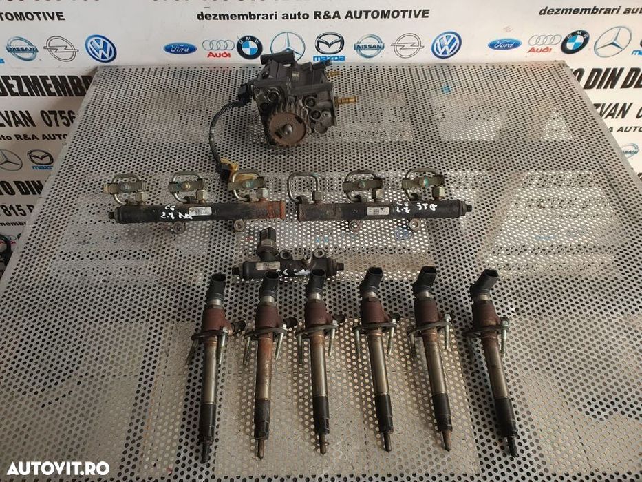 Kit Injectie Injectoare Pompa Rampa Citroen C5 C6 Jaguar Peugeot 407 607 2.7 Hdi Motor UHZ Testate - 1