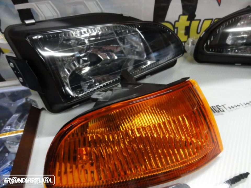 Farois frontais com luz branca 5000k Honda civic 92-95 JDM + piscas frontais JDM 2, 3 portas EG3, EG4, EG5, EG6, EJ1, EJ2 - 15
