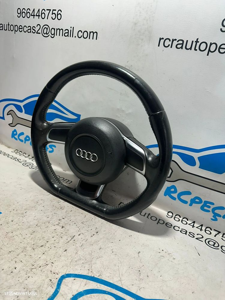 .Volante Pele Flat Bottom Audi TT 8J 2006 - 2014 - 5