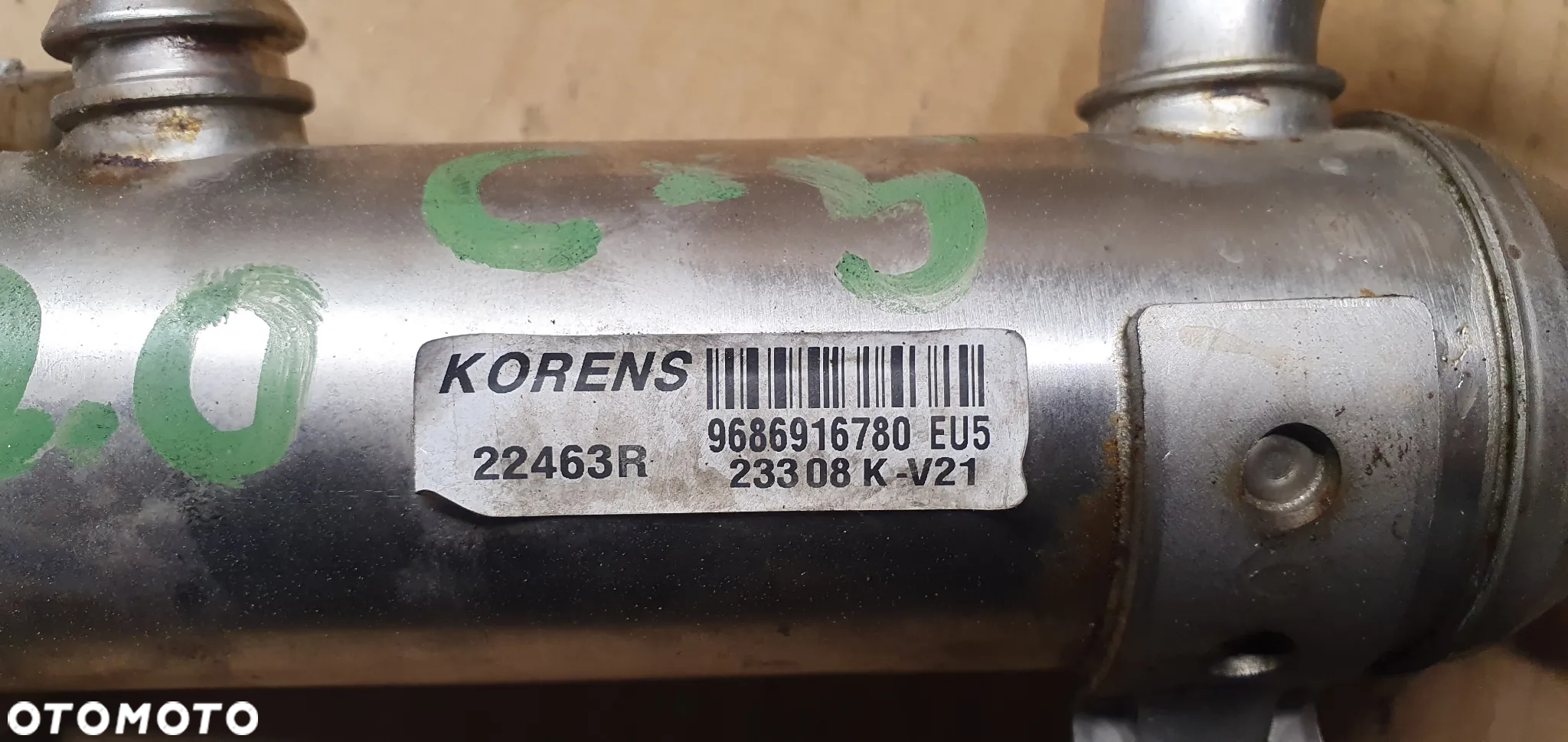 Zawór EGR chłodnica chłodniczka Citroen C5 III 2.0 HDI 9681825280 9686916780 - 8