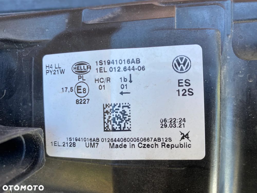 lampa volkswagen e up! elektryk lift prawa eu cała - 5