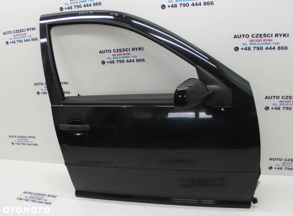VW Golf 4 IV Drzwi Prawy Przód LC9Z Zamek Klamka Szyba Zawiasy - 1