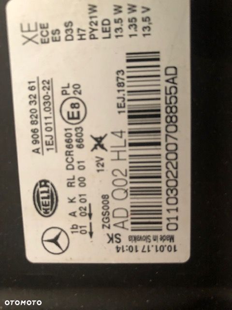 Lampa xenon Sprinter906 lift prawy - 10