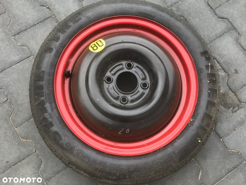 Koło Dojazdowe Dojazdówka Ford Fiesta MK7 4x108 125/80R15 Zapas - 1