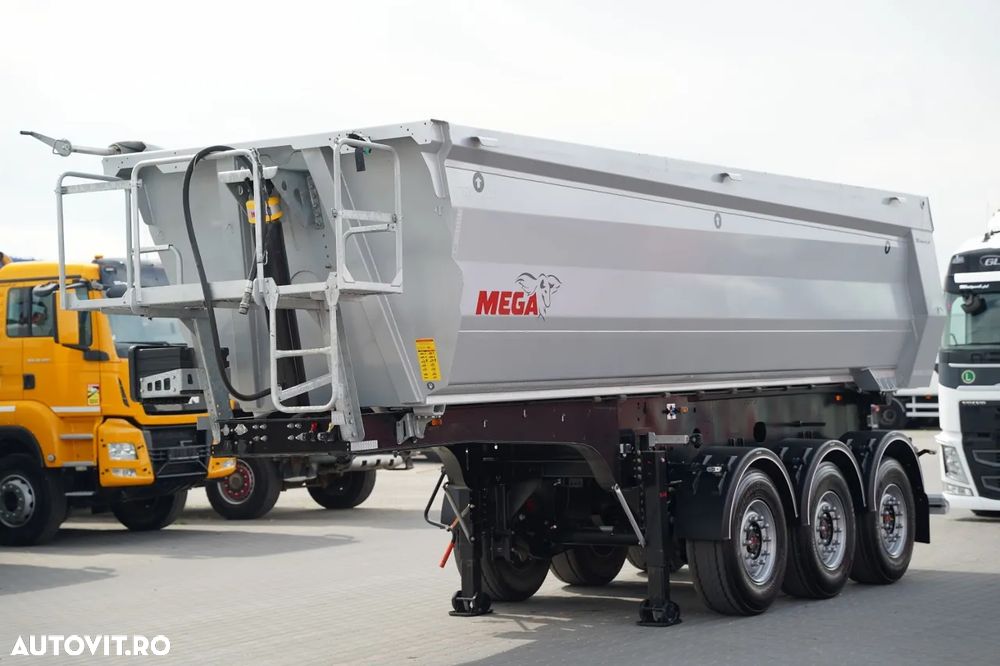 Mega BASCULATOR / 26 m3 / OȚEL / STANDARD / AXĂ RIDICATĂ / SAF NOU - 2