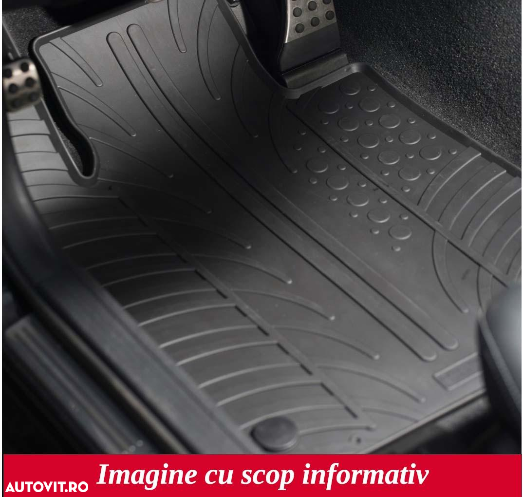 Set covorase auto din cauciuc Citroen Berlingo / OPEL Combo 09.2018-,Peugeot Rifter 09.2018- (Passenger) Hatchback 5 usi, fara scaun pasager mobil, cu fixare rotunda, Gledring, 5 buc - 2