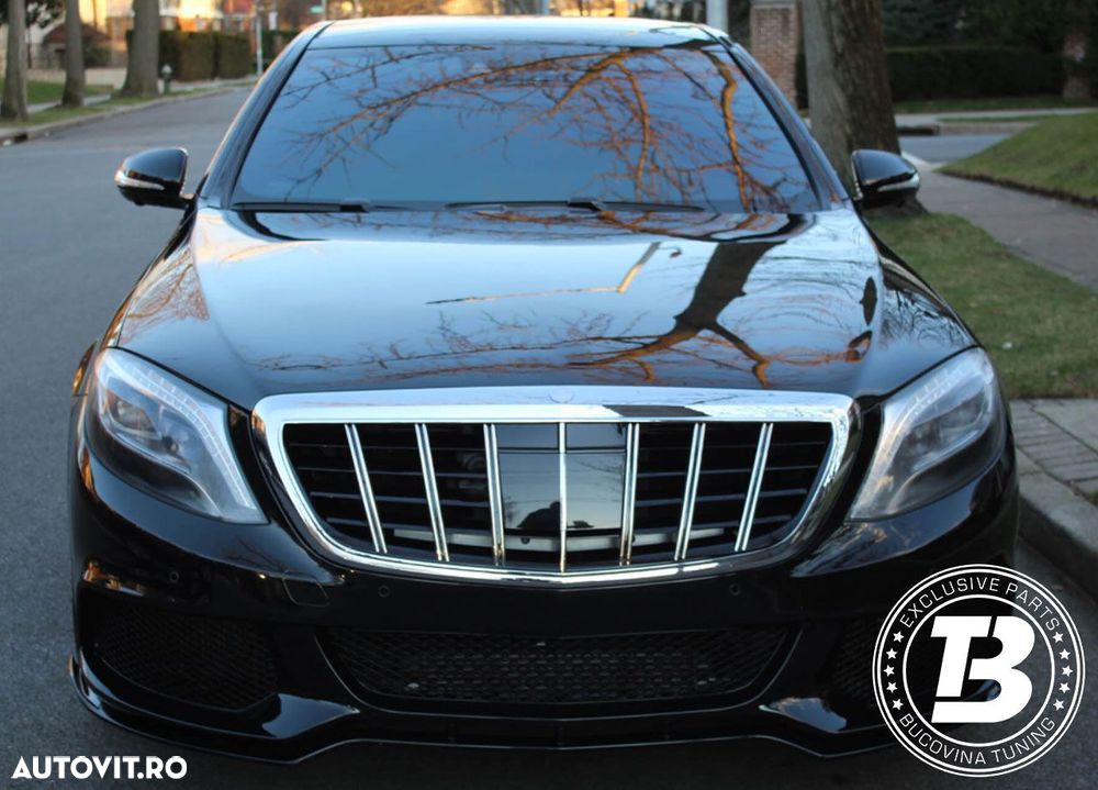 Grila compatibila cu Mercedes S-Class W222 GT Design cu Distronic - 4