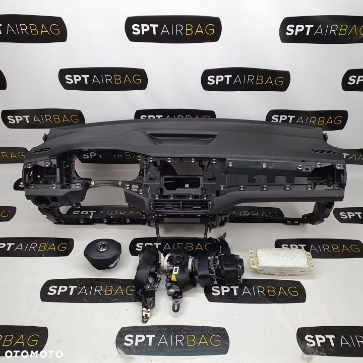 VW T-CROSS TCROSS LIFT DESKA ROZDZIELCZA KONSOLA KOKPIT PULPIT PODUSZKI AIRBAG AIR BAG PASY KIT SET - 1