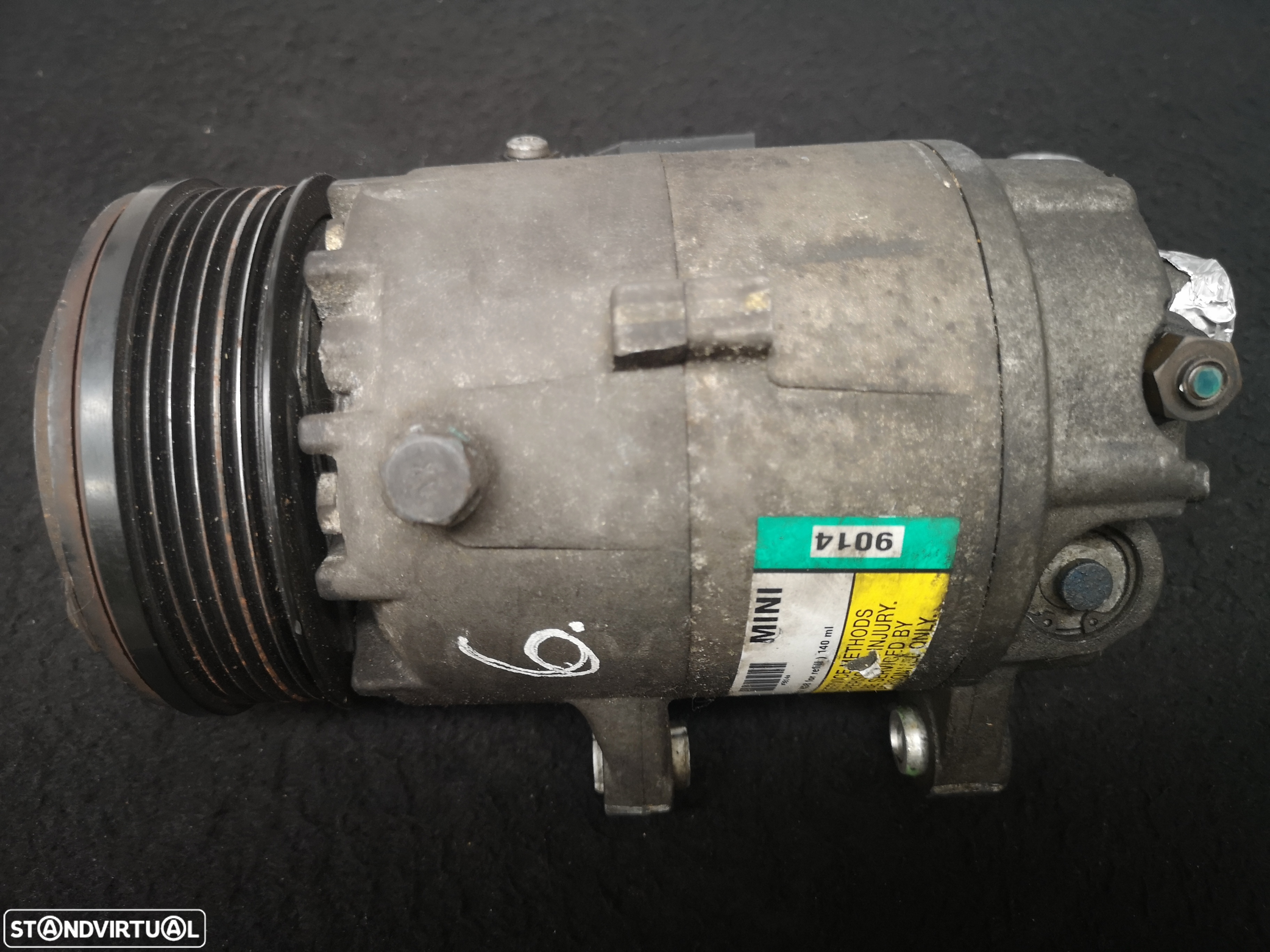 Bomba Compressor de Ar Condicionado mini cooper S 1.6i gasolina 2002 - 5