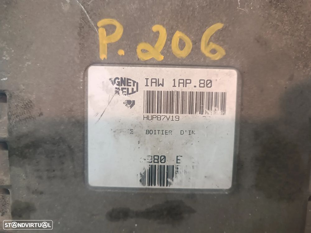 UNIDADE / CENTRALINA DO MOTOR PEUGEOT 206 1.1i REF. IAW1AP80 9636726980 - 2