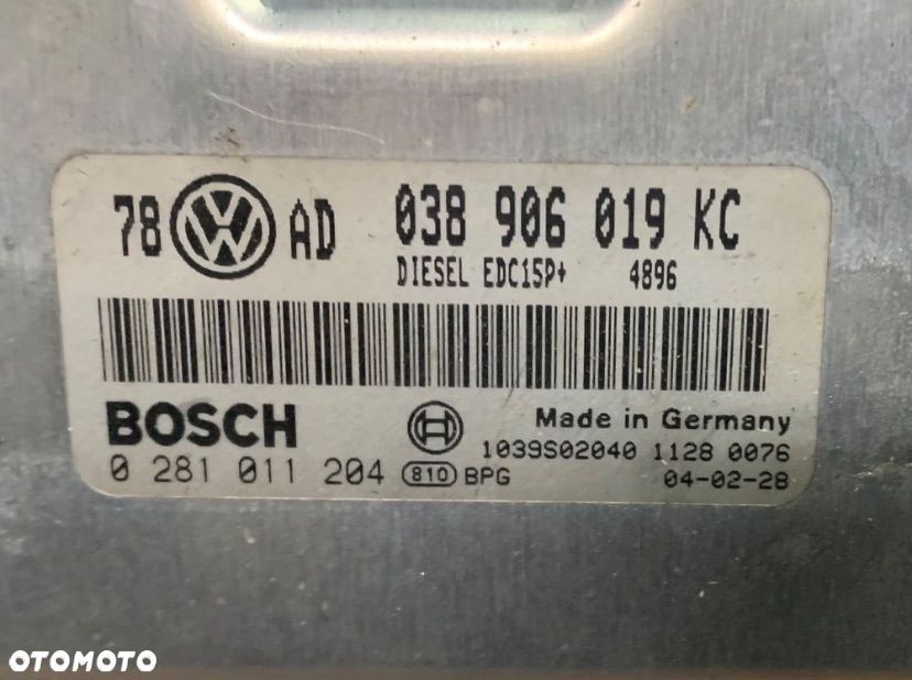 038906019 komputer sterownik silnika 1.9 tdi vw passat b5 fl skoda - 4