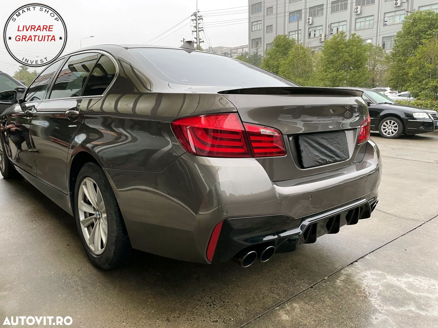Tobe Ornament BMW 5 Series F10 F11 (2011-2017) M5 LCI Design Negru- livrare gratuita - 14