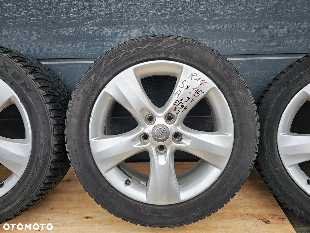 KOŁA FELGI ALUMINIOWE OPONY ZIMOWE OPEL ASTRA J K ZAFIRA C R17 7J 5x115 ET44 225/50/17 - 5