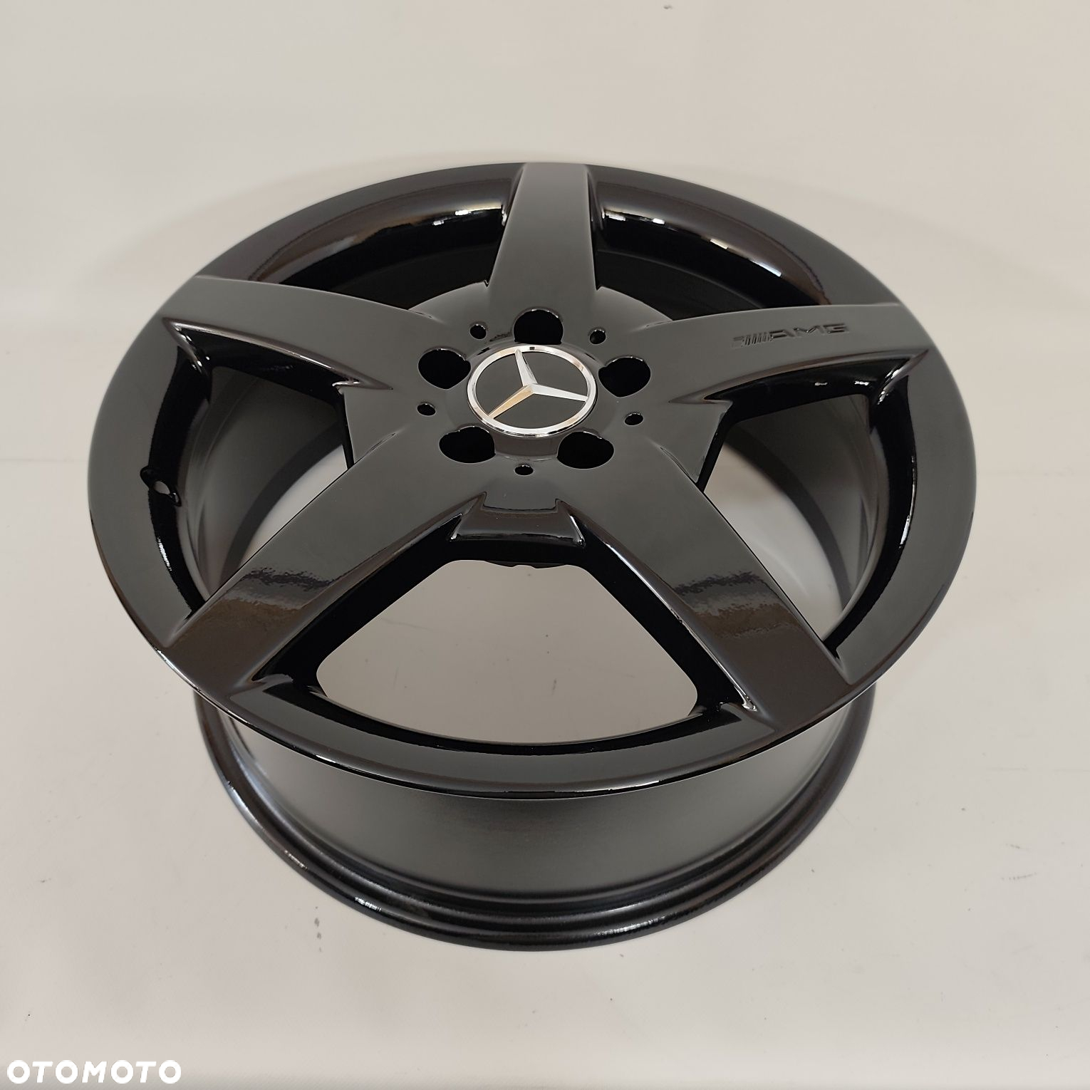 5x112 18" amg mercedes slk r171 oem clk w209 czarny polysk jak nowe - 6