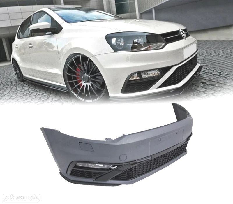PARA-CHOQUES FRONTAL VOLKSWAGEN VW POLO 6C 6R LOOK GTI 09-17 - 1