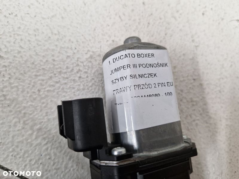 FIAT DUCATO III 3 PODNOŚNIK MECHANIZM SZYBY PRAWY PRZÓD 2 PIN EU 1394448080 - 3