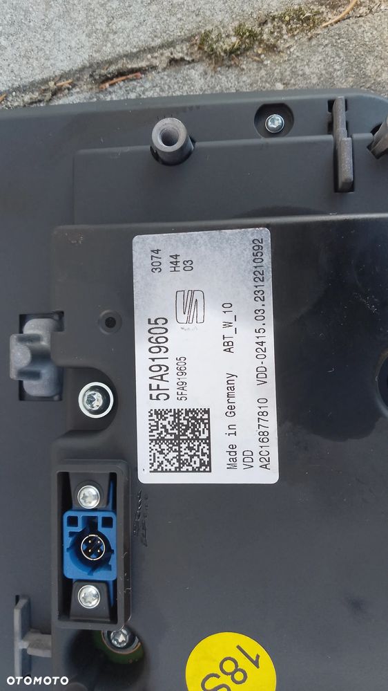 SEAT LEON IV WYŚWIETLACZ NAWIGACJA RADIO EKRAN PANEL LCD 5FA919605 LEGALNY NA CZESCI - 5