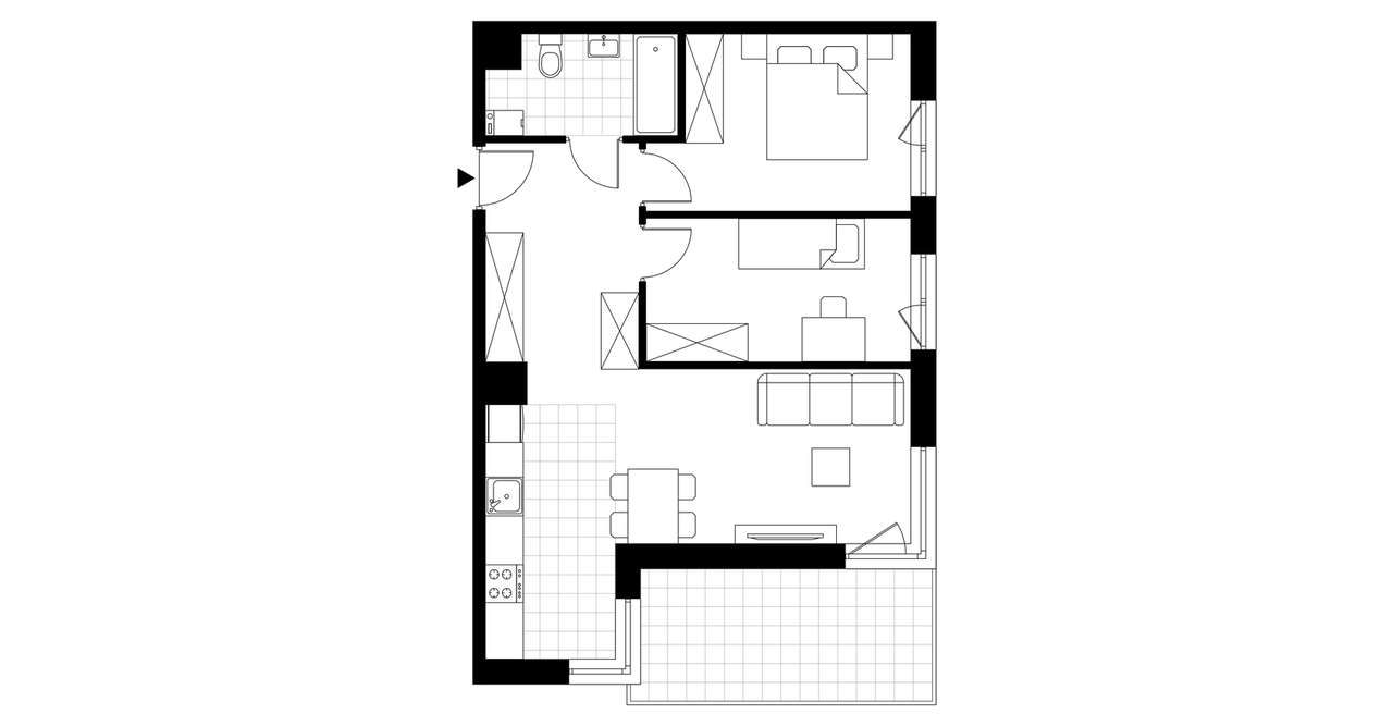 3-pokojowe mieszkanie 53m2 + balkon - Pełny obrazek: 4/24