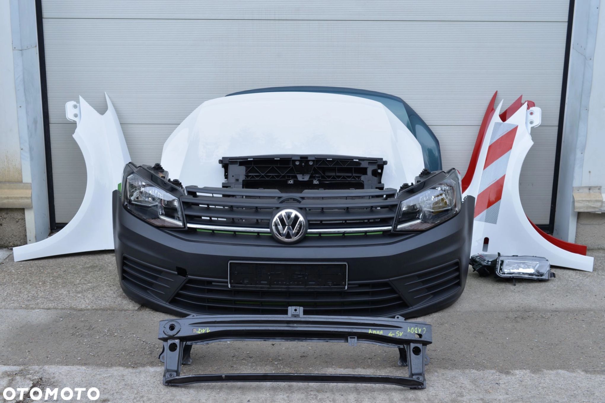 MASKA ZDERZAK GRILL BŁOTNIK LAMPA H7 XENON PAS BELKA VW CADDY 2015- 2K5 - 1