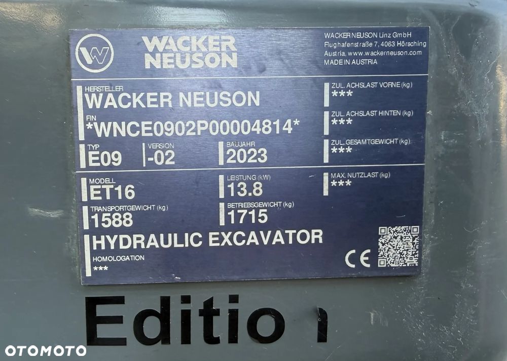 Wacker Neuson ET 16 2023 528 MTH ET16 ET18 ET 18 MINIKOPARKA - 10