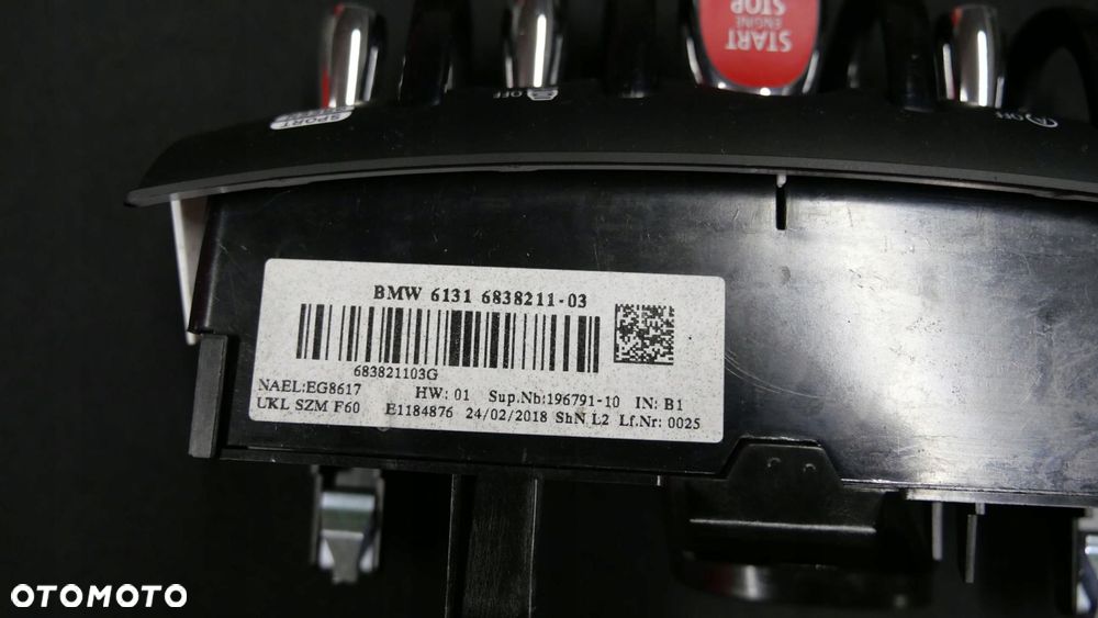 mini f60 przełącznik panel start stop pdc 6838211 - 7