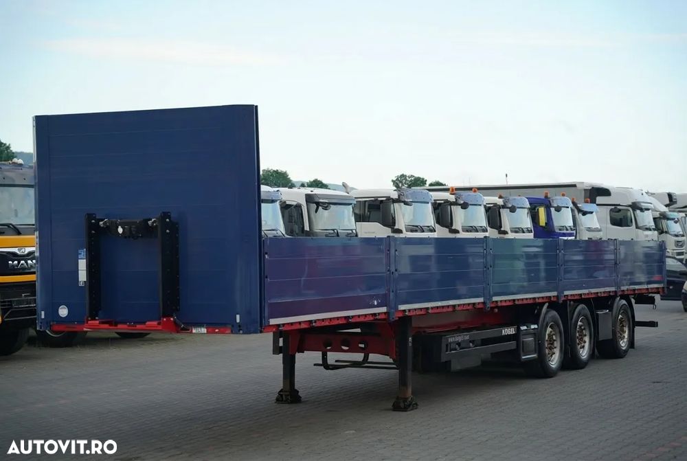 Kögel SEMIREMORCĂ KOGEL S 24-1 CU PLATĂ / PUNȚĂ RIDICATĂ / SAF / CUREA DE REMORCĂ - 1