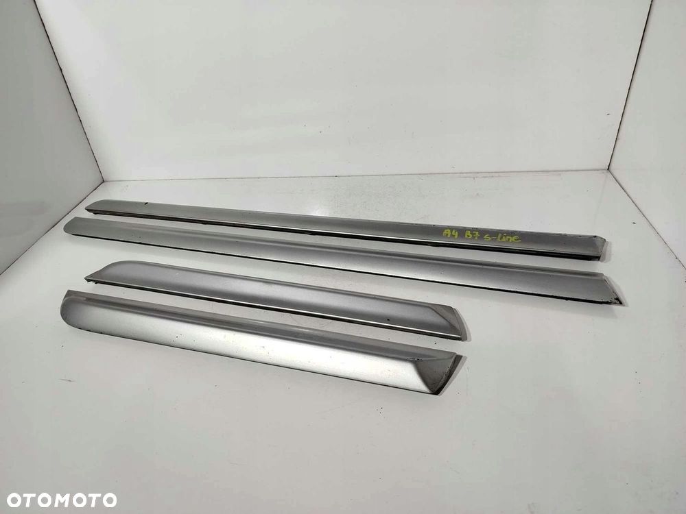 LISTWY DOLNE DRZWI S-LINE AUDI A4 B7 KOMPLET 04-08 - 1