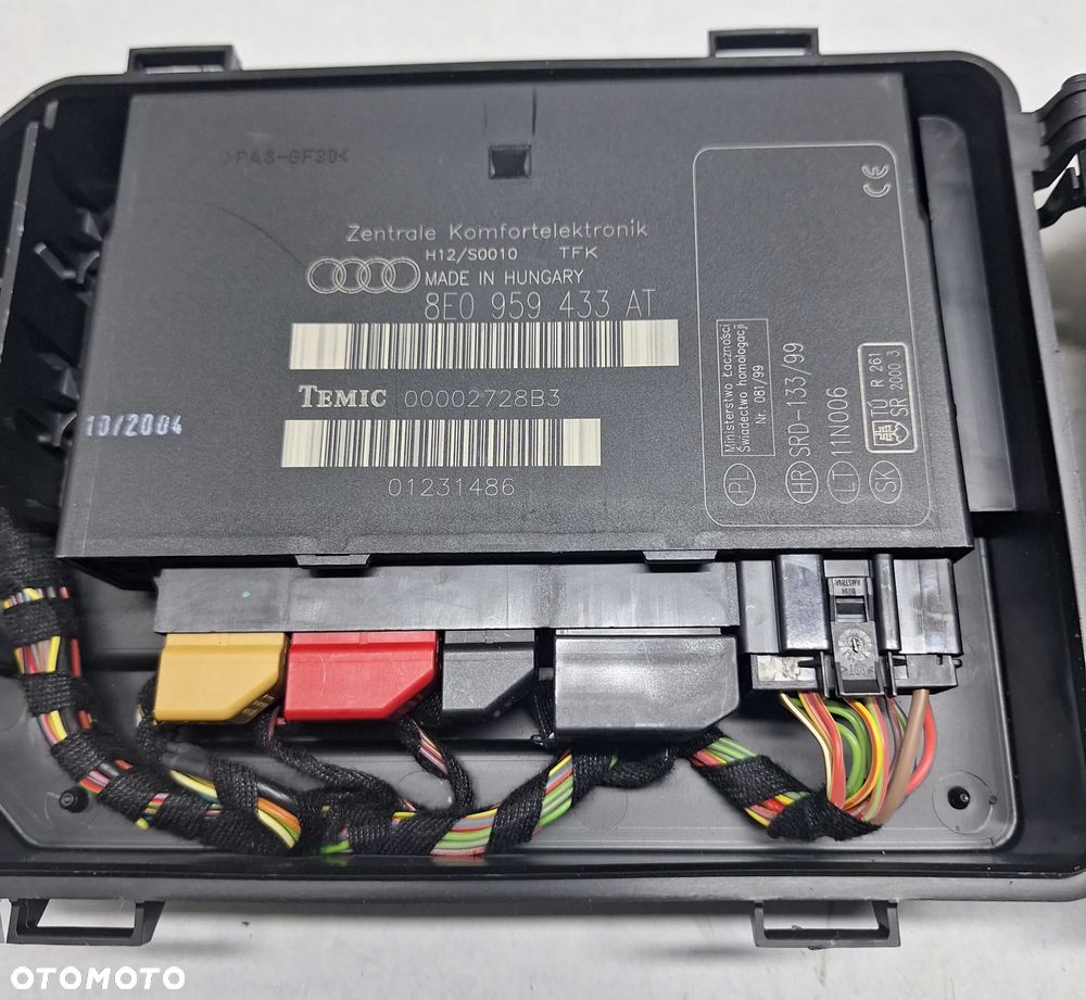 MODUŁ KOMFORTU 8E0959433AT- AUDI A4/ B6  / EUROPA - 1