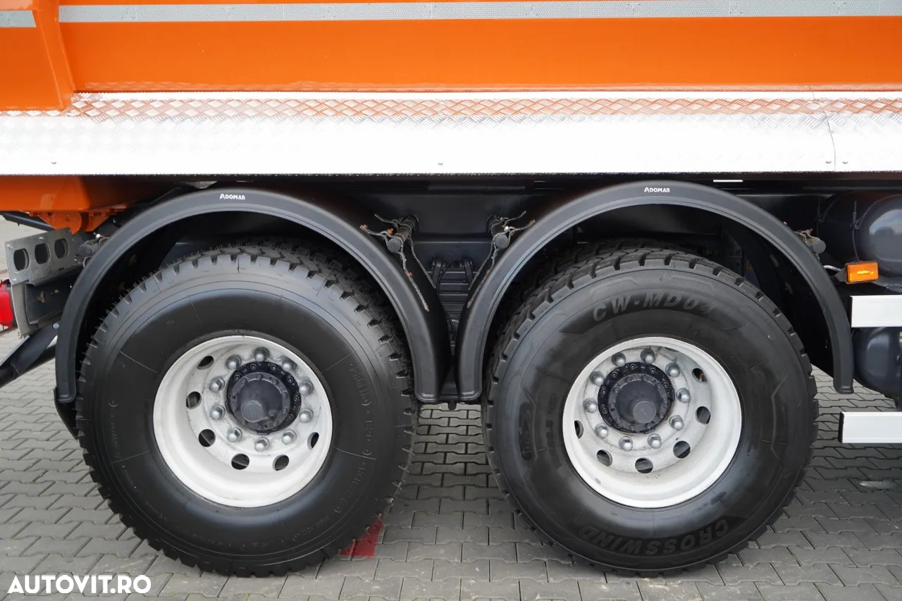 Scania P 410 / 8x4 / BASCULATOR SPATE / SARCINĂ UTILĂ 21 TONE / ANVELOPE 100% - 24