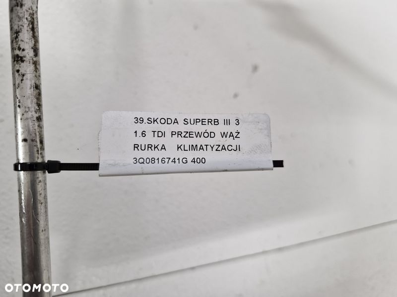 skoda superb iii 3 1.6 tdi przewód wąż rurka klimatyzacji 3q0816741g - 7